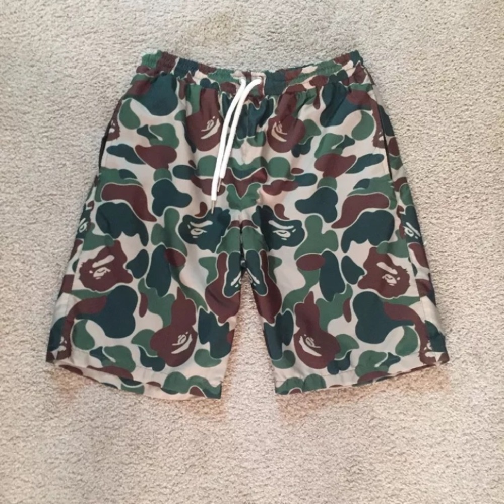 Bape Shorts, Green Camo